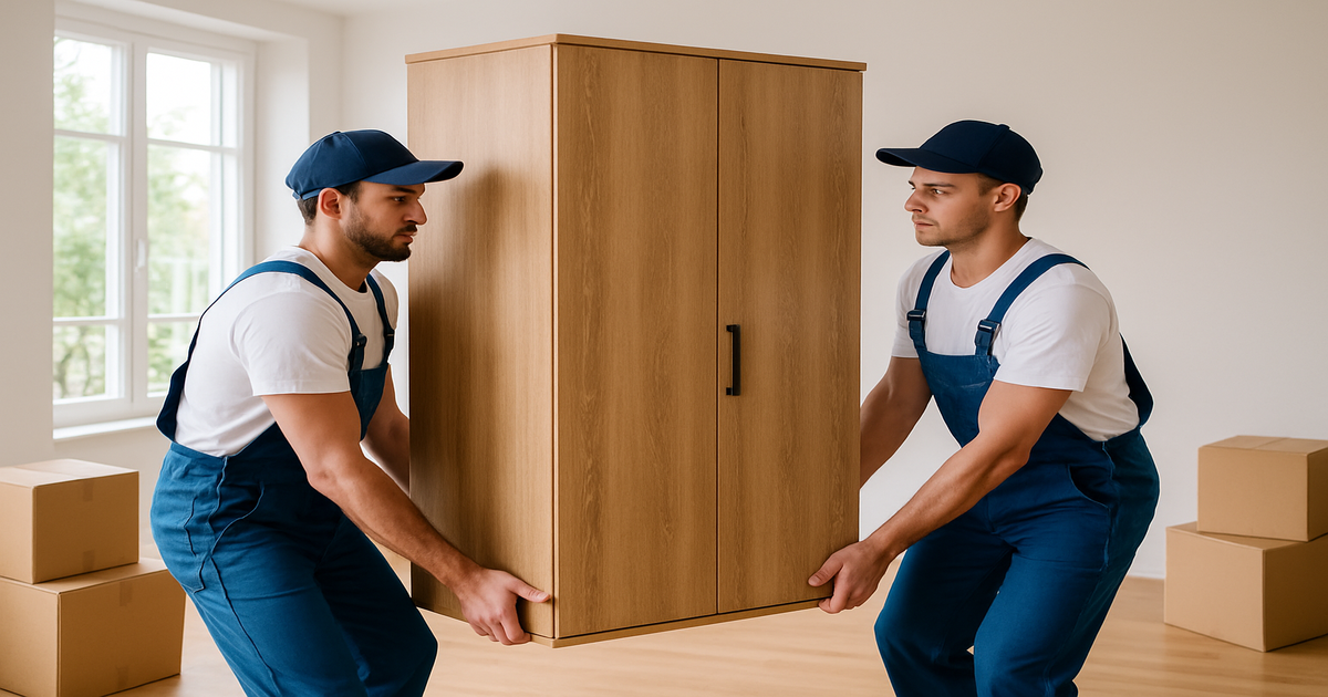 Umzugshelfer in Bergisch Gladbach beim professionellen Möbeltransport